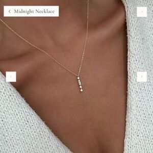 Llume Elegant Gold Midnight Necklace